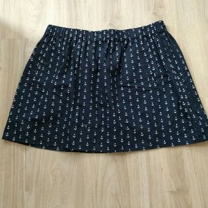 J. Crew anchor cotton skirt size large