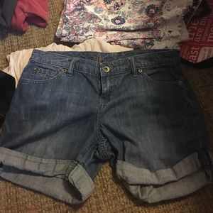 denim shorts