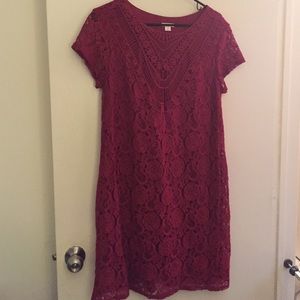 XL xhilaration Red lace dress