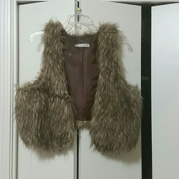 Faux fur vest