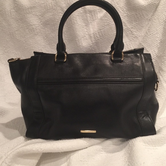 Rebecca Minkoff Handbags - REBECCA MINKOFF BLACK LEATHER SATCHEL