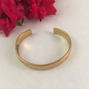 Vintage Gold Skinny Cuff Bracelet