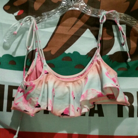 Pink by Victoria's Secret Flamingo Swim Suit Top - Picture 2 of 3