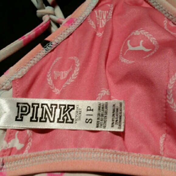 Pink by Victoria's Secret Flamingo Swim Suit Top - Picture 3 of 3