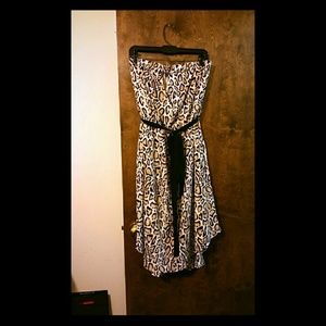 Lane Bryant Cheetah Strapless Dress 18/20 NWOT