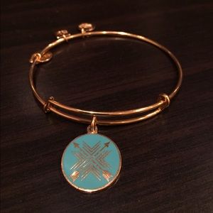 Alex and Ani "Arrows of Friendship" gold bangle