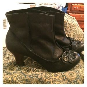 Anthropologie Miss Albright LeatherAnkle Boots 9.5