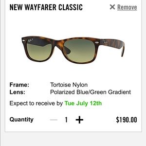 New raybans wayfarer classic
