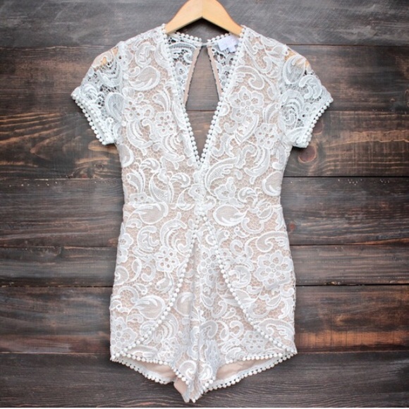For Love and Lemons Dresses & Skirts - Boutique Lace Romper 🌿