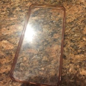 Rose gold clear case for iPhone 6 plus