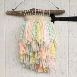 Woven Pastel Boho Wall Hanging