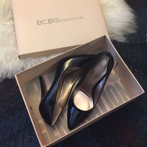 BCBGeneration black patent heels