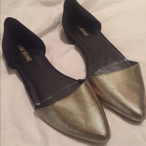 SOLD: Lane Bryant Bronze Flats