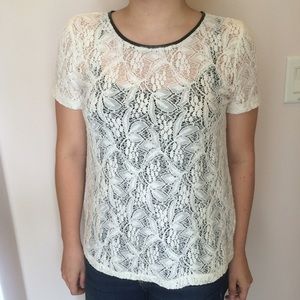 White/Creme Lace Top