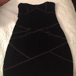 Urban outfitters black velvet dress worn once