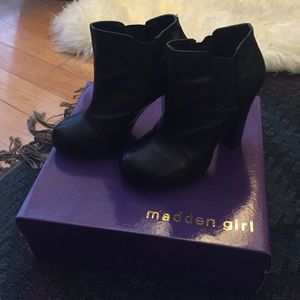 Madden girl faux leather booties