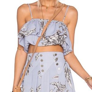 Tularosa Barette Floral Top. NWT.