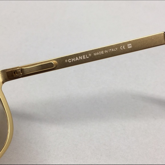 Chanel Matte Golden Frame Sunglasses - Picture 2 of 4