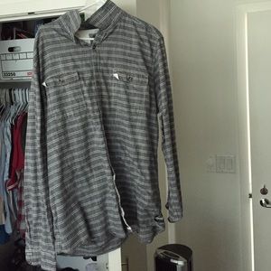 Grey long sleeve billabong shirt