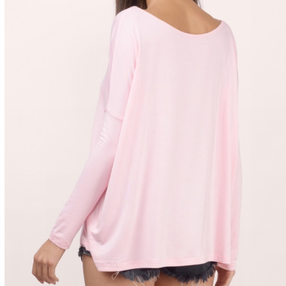 Last One! Basic Blush Long Sleeve Tee - Picture 5 of 6