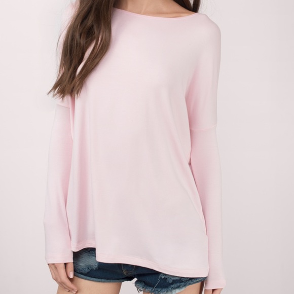 Last One! Basic Blush Long Sleeve Tee - Picture 6 of 6