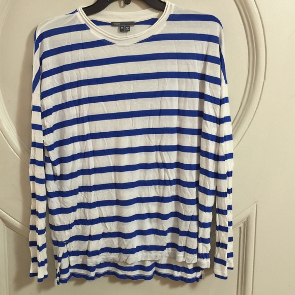 Vince Striped Knit Top