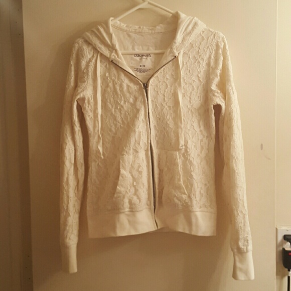 Full zip lace hoodie