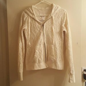 Full zip lace hoodie