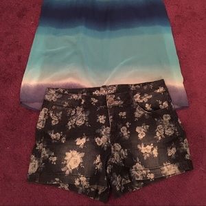 Maurice's Blue Rose Jean Shorts