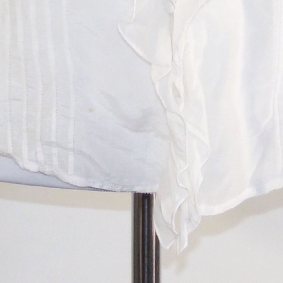 White Ruffle Gap Top - Picture 3 of 3