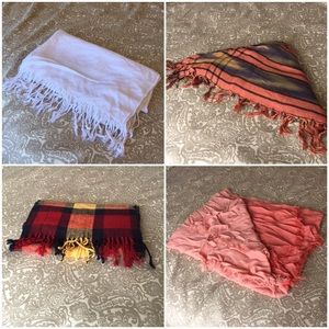 4 scarves bundle