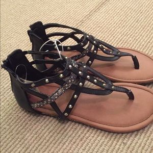 Black sandals size 9 NWT
