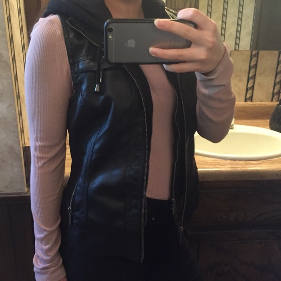 Faux Leather Vest