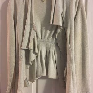 Free people tan cardigan