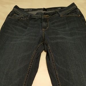 Size 16W boot cut jeans
