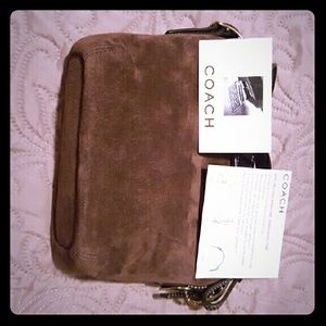 Authentic Coach suede baguette