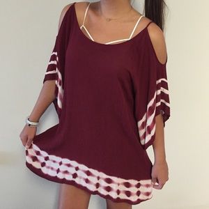 Off the shoulder tie dye dress