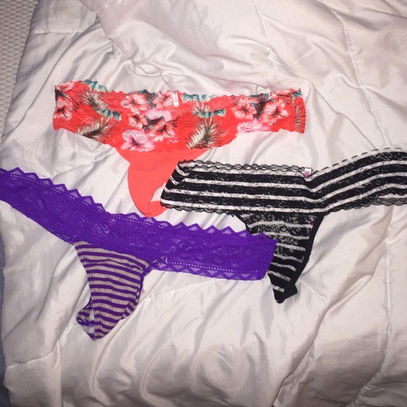 6 pair PINK BUNDLE thongs!