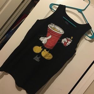 Black Mickey solo cup tanktop
