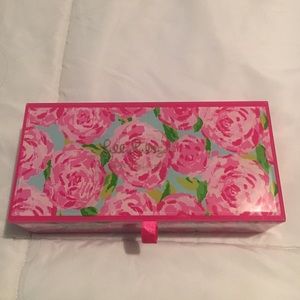 Lilly Pulitzer glass storage box