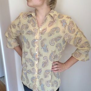 Paisley Tan Blouse