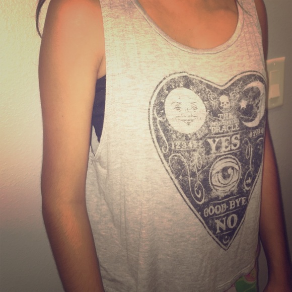 PINK Victoria's Secret Tops - Gray tank/ muscle tee