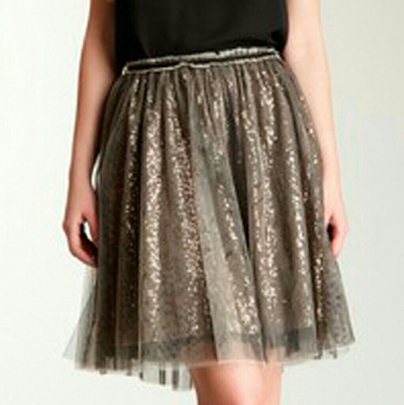 NWT Greylin Sequin & Tool Layered Party Skirt Sz S