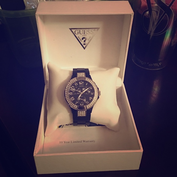 Ladies Black Guess Watch