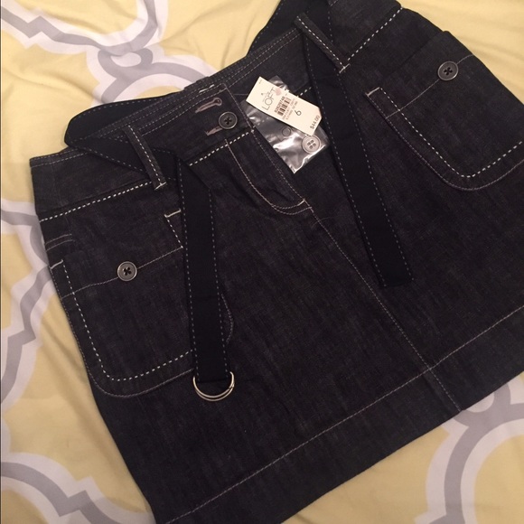 Loft denim skirt with tags still on!