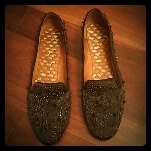 Sam Edelman Adena Black Satin Flat Loafer 8M