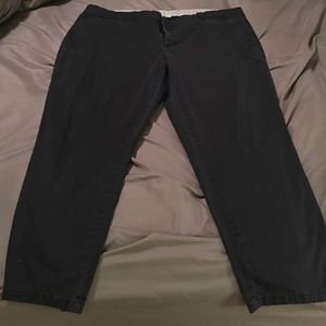 JCP navy ankle pants