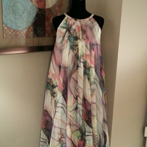 Dresses & Skirts - Final Price- Beautiful Flowing Multi Color Dress.