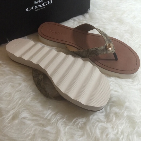 Coach Signature Sandals - Picture 2 of 4