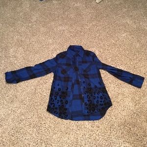 blue justice flannel
